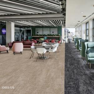 JD003  Solution Dyed Polyester Fire Resistance Class B1 Rated Carpet Tile 